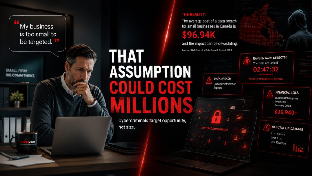 A business owner worried about data breach